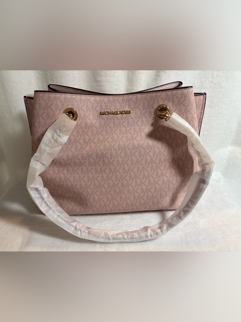 *NWT* MICHAEL KORS Teagen Large Long Drop Satchel- Dark Powder Blush